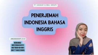 Penerjemah Indonesia Bahasa Inggris