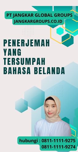 Penerjemah Yang Tersumpah Bahasa Belanda