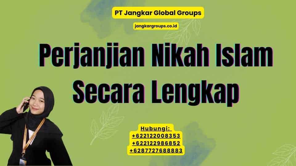 Perjanjian Nikah Islam Secara Lengkap