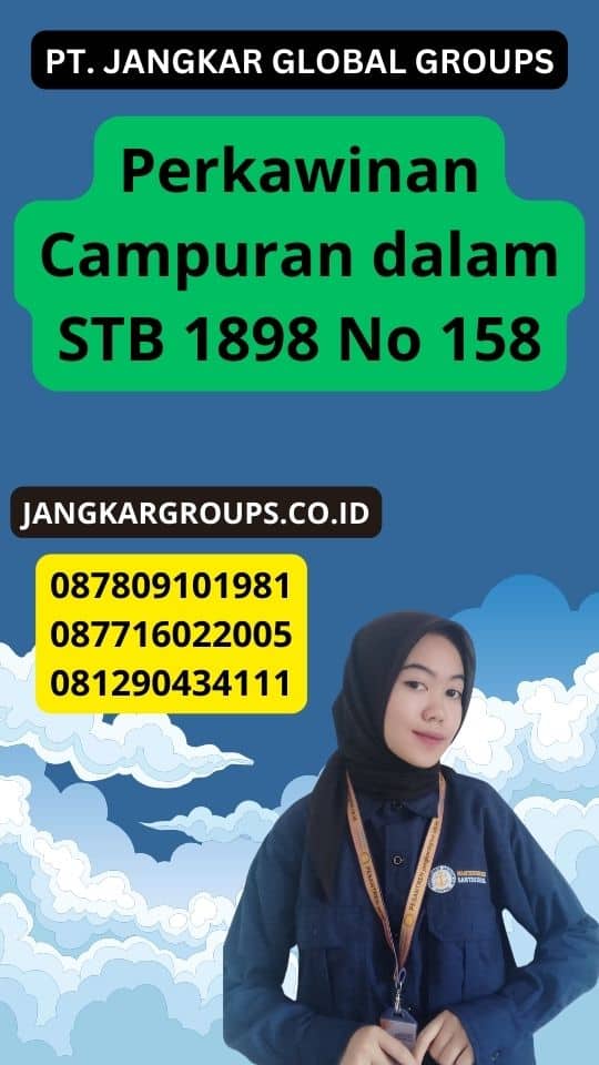 Perkawinan Campuran dalam STB 1898 No 158