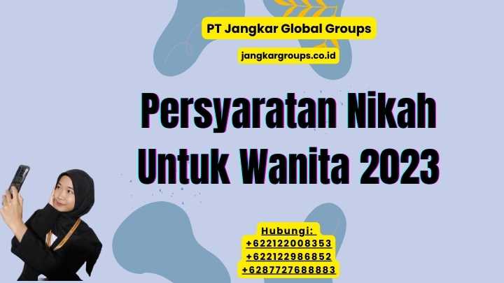 Persyaratan Nikah Untuk Wanita 2023