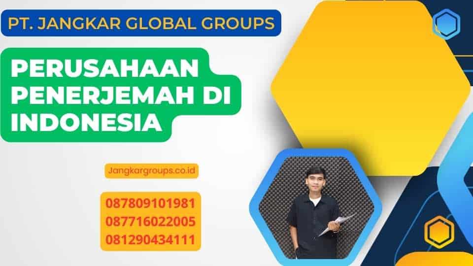 Perusahaan Penerjemah Di Indonesia