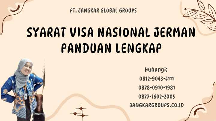 Syarat Visa Nasional Jerman Panduan Lengkap