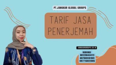 Tarif Jasa Penerjemah