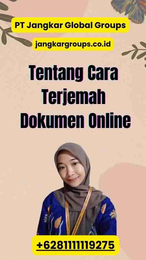 Tentang Cara Terjemah Dokumen Online