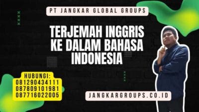 Terjemah Inggris Ke Dalam Bahasa Indonesia