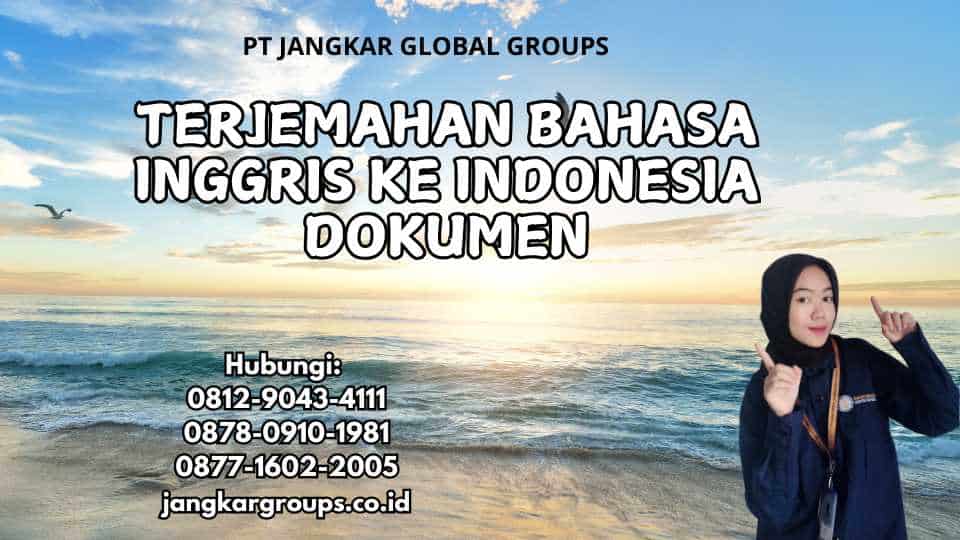 Terjemahan Bahasa Inggris Ke Indonesia Dokumen