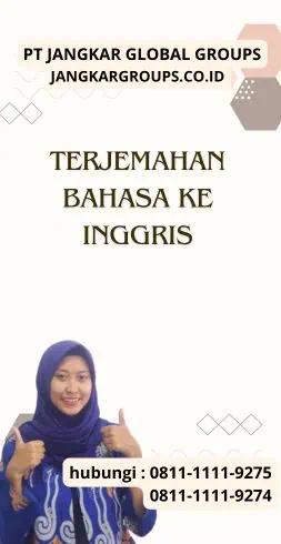 Terjemahan Bahasa Ke Inggris