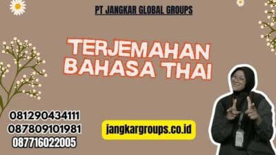 Terjemahan Bahasa Thai