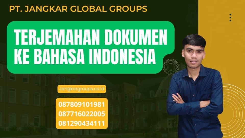 Terjemahan Dokumen Ke Bahasa Indonesia