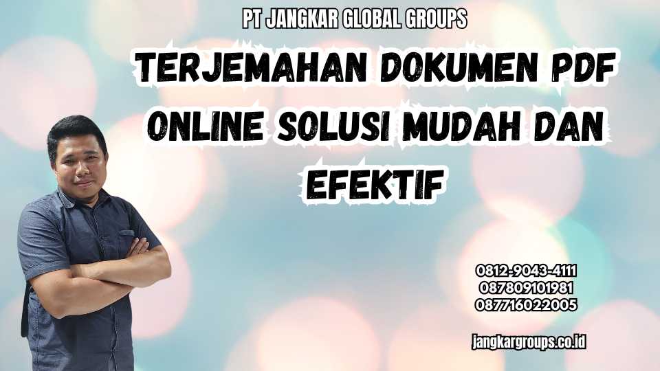 Terjemahan Dokumen Pdf Online Solusi Mudah Dan Efektif