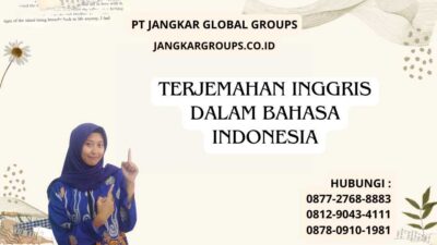 Terjemahan Inggris Dalam Bahasa Indonesia