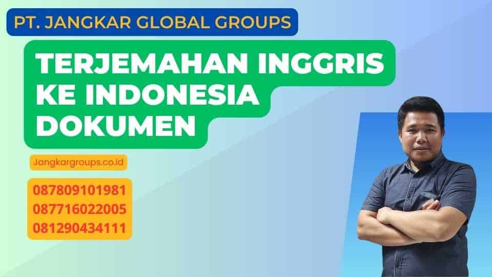 Terjemahan Inggris Ke Indonesia Dokumen