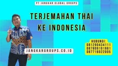 Terjemahan Thai Ke Indonesia