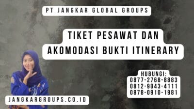 Tiket Pesawat Dan Akomodasi Bukti Itinerary