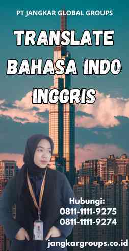 Translate Bahasa Indo Inggris