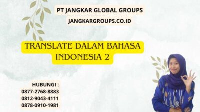 Translate Dalam Bahasa Indonesia 2
