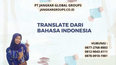 Translate Dari Bahasa Indonesia