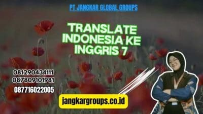 Translate Indonesia Ke Inggris 7