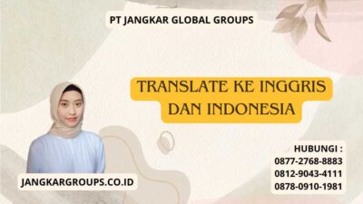Translate Ke Inggris Dan Indonesia