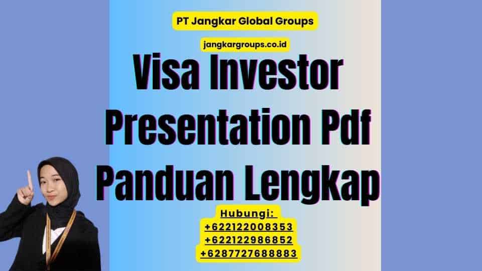 Visa Investor Presentation Pdf Panduan Lengkap