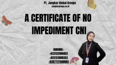 A Certificate Of No Impediment Cni