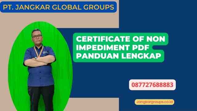 Certificate Of Non Impediment Pdf Panduan Lengkap