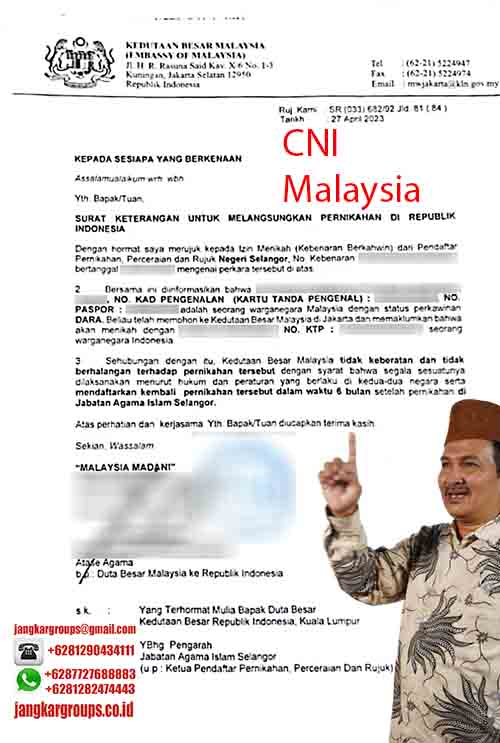 Contoh CNI Malaysia