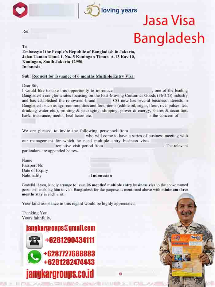 Contoh Invitation Letter Visa