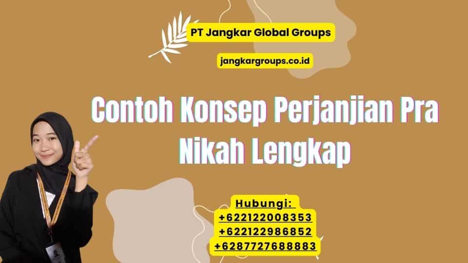 Contoh Konsep Perjanjian Pra Nikah Lengkap