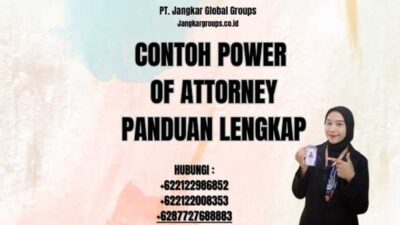 Contoh Power Of Attorney Panduan Lengkap