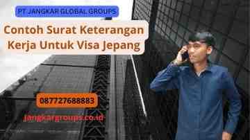 Contoh Surat Keterangan Kerja Untuk Visa Jepang