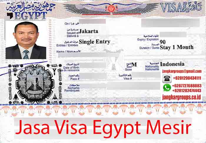 Contoh Visa Egypt