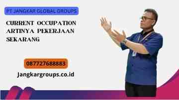 Current Occupation Artinya Pekerjaan Sekarang