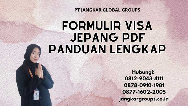 Formulir Visa Jepang Pdf Panduan Lengkap