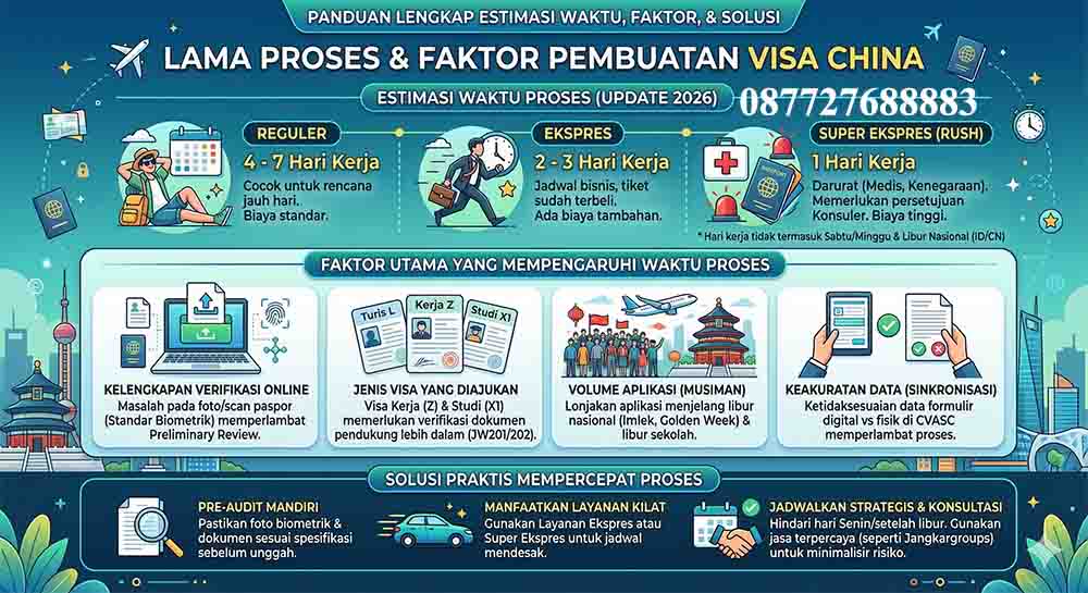Infografis Lama Proses Visa China