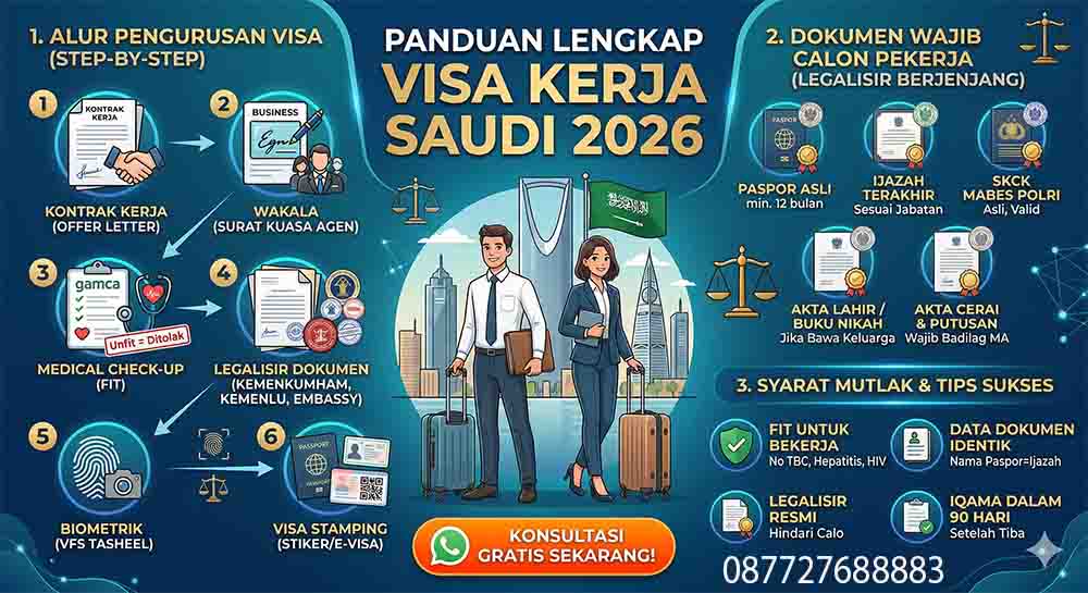 Infografis Visa Kerja Saudi