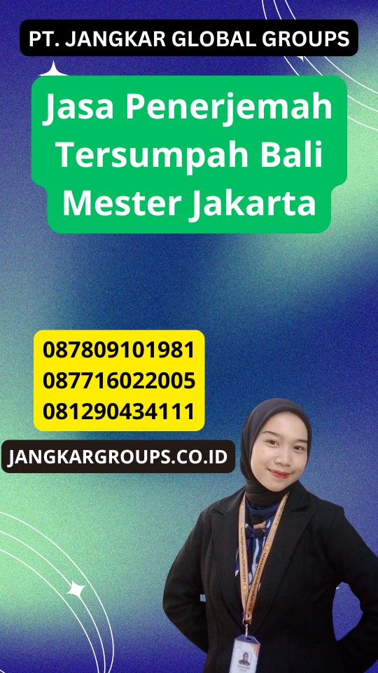 Jasa Penerjemah Tersumpah Bali Mester Jakarta