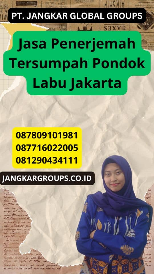 Jasa Penerjemah Tersumpah Pondok Labu Jakarta