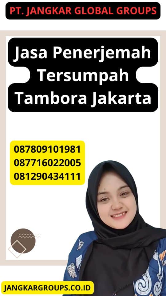 Jasa Penerjemah Tersumpah Tambora Jakarta