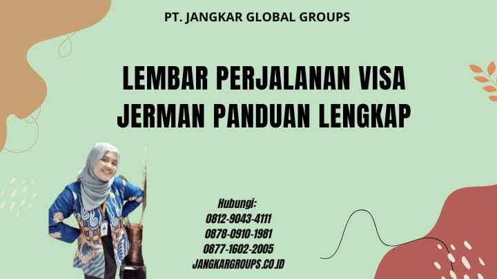 Lembar Perjalanan Visa Jerman Panduan Lengkap