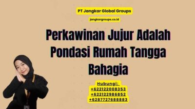 Perkawinan Jujur Adalah Pondasi Rumah Tangga Bahagia