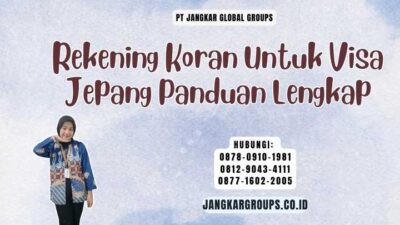 Rekening Koran Untuk Visa Jepang Panduan Lengkap