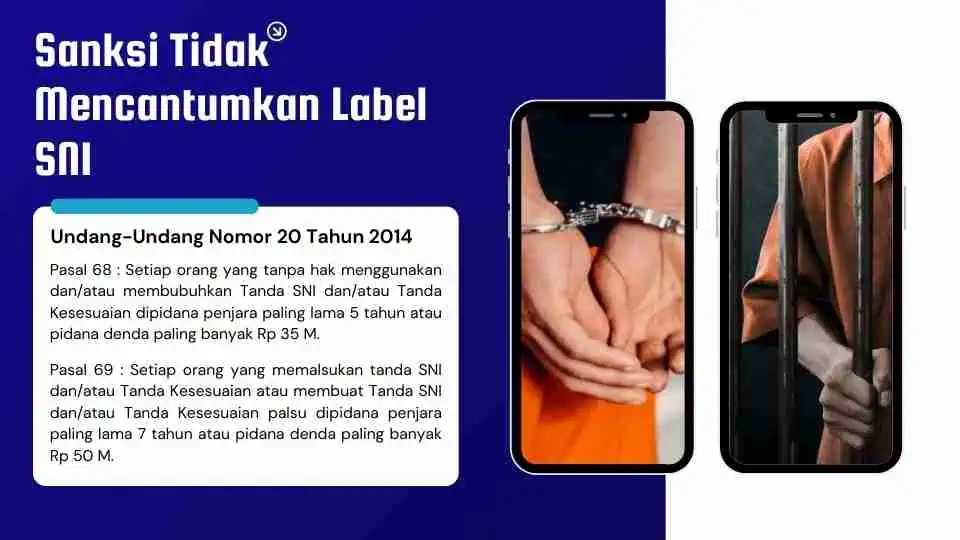 Sanksi Tidak Mencantumkan Label SNI