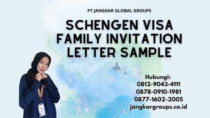 Schengen Visa Family Invitation Letter Sample