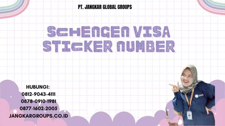 Schengen Visa Sticker Number