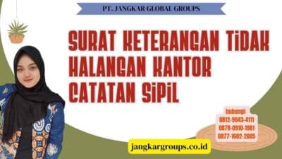 Surat Keterangan Tidak Halangan Kantor Catatan Sipil