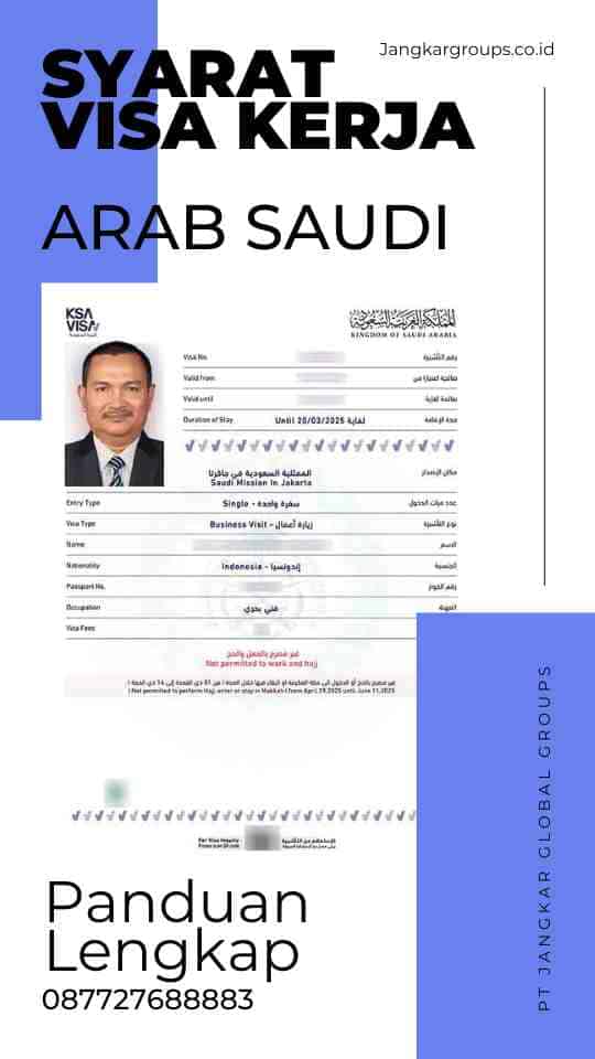 Syarat Visa Kerja Arab Saudi Panduan Lengkap