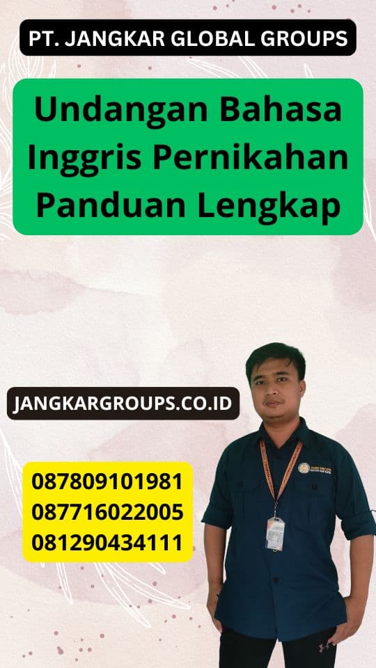 Undangan Bahasa Inggris Pernikahan Panduan Lengkap