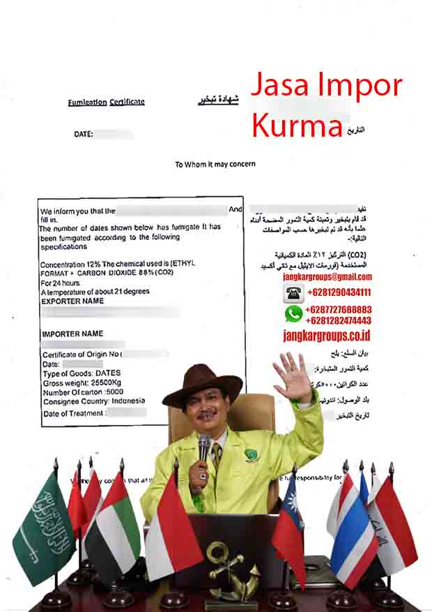 Contoh Fumigasi Certificate Saudi